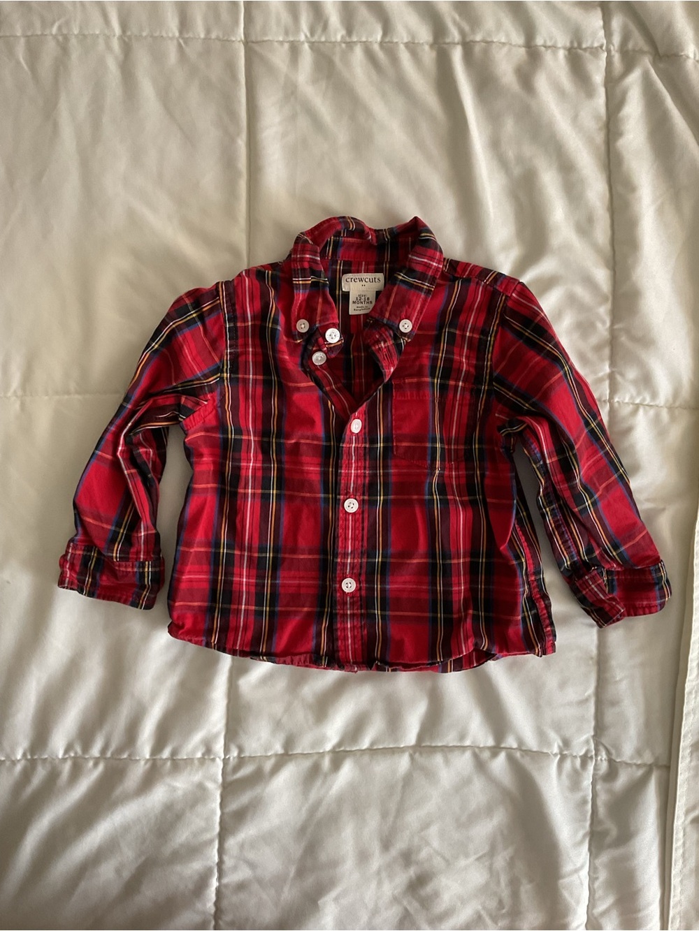 Crewcuts Red Tartan Button-Down Shirt